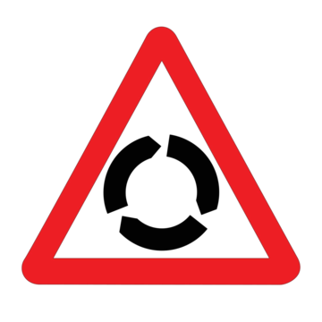 Roundabout Ahead Sign